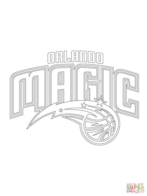 orlando magic logo coloring page